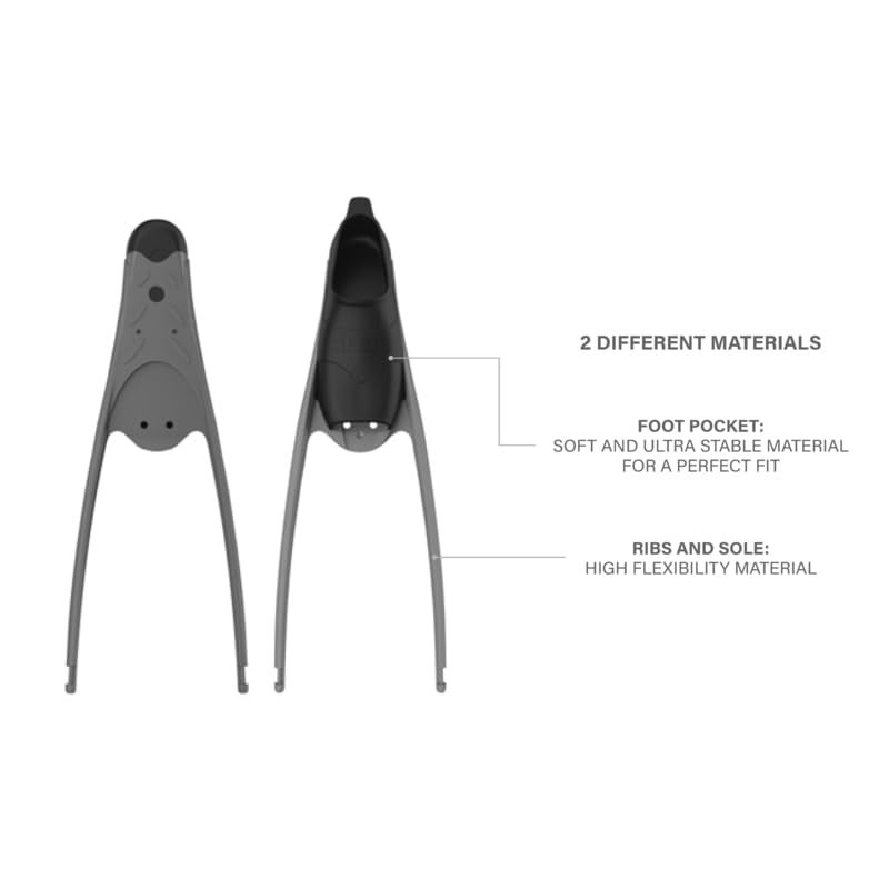 Seac Motus, Long Free Diving Soft and Powerful Fins for Spearfishing, Made in Italy - Image 5